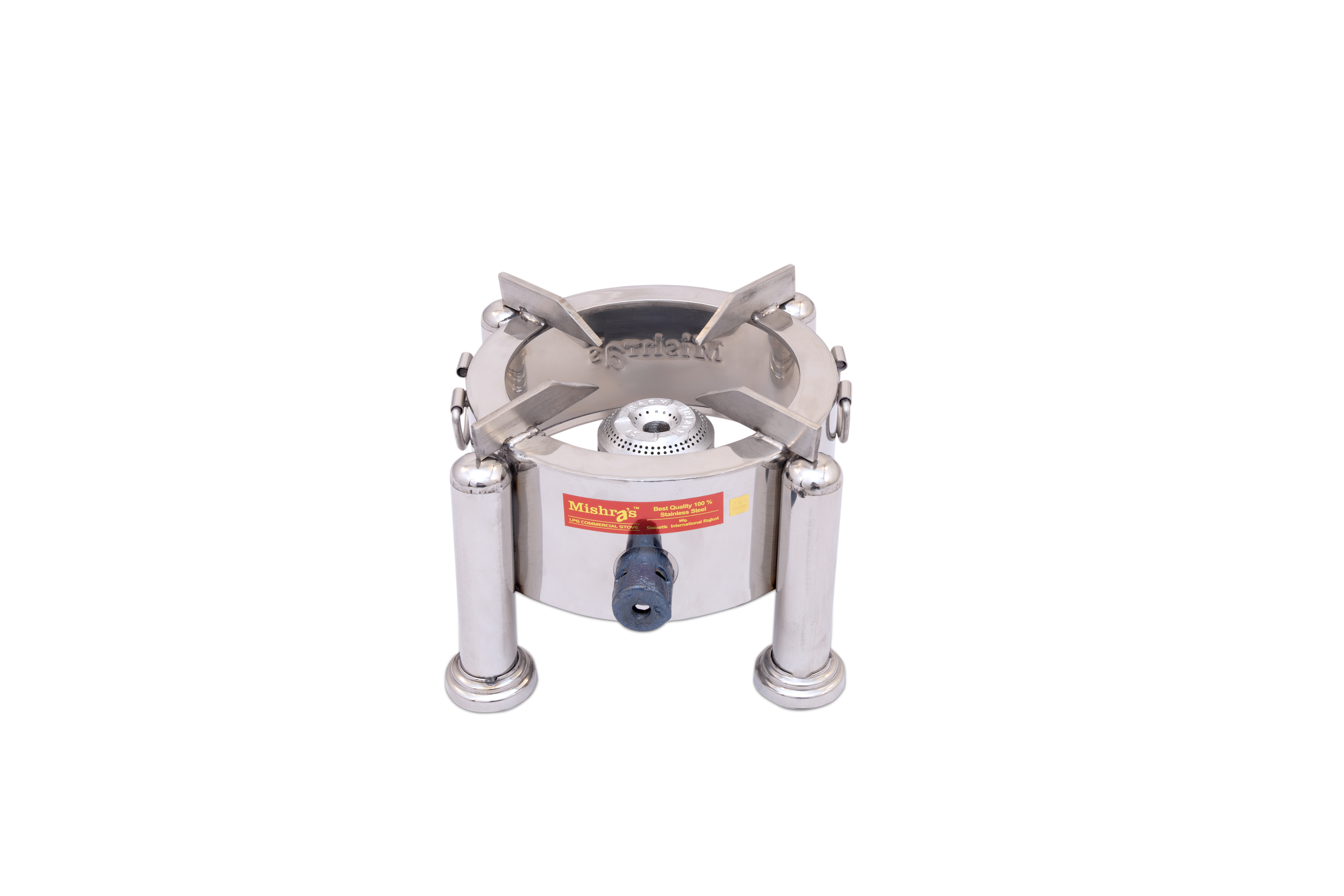 10X10 304 Grade Heavy SS Round Bhatthi (Full SS Ring)